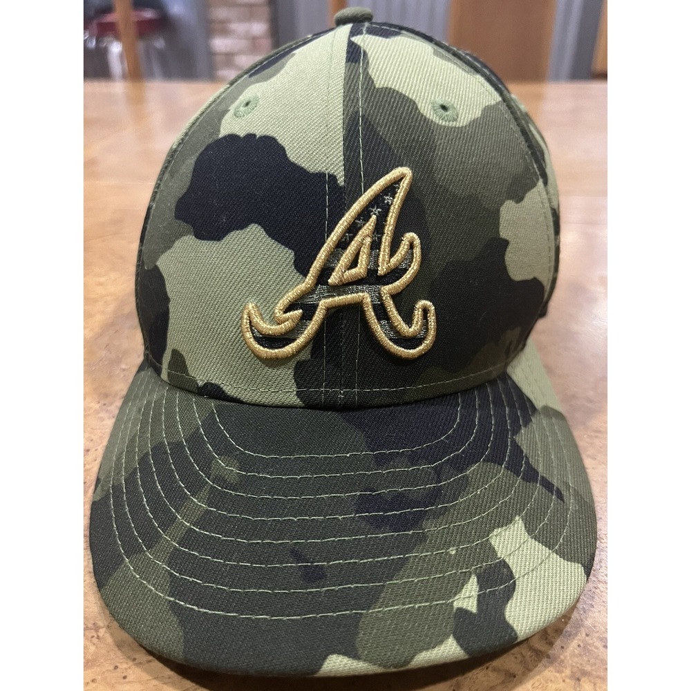 Atlanta Braves New Era 2022 Armed Forces Day Camo On-Field 59FIFTY Hat 7 3/8